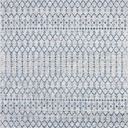 Ourika Moroccan Geometric Textured Weave Indoor/outdoor Square Rug