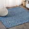 Ourika Moroccan Geometric Textured Weave Indoor/outdoor Square Rug
