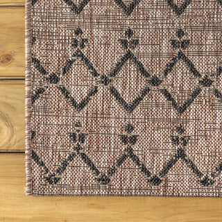 Ourika Moroccan Geometric Textured Weave Indoor/outdoor Area Rug