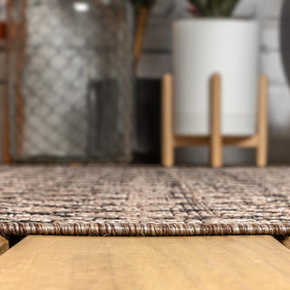 Ourika Moroccan Geometric Textured Weave Indoor/outdoor Area Rug