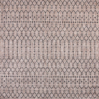 Ourika Moroccan Geometric Textured Weave Indoor/outdoor Square Rug
