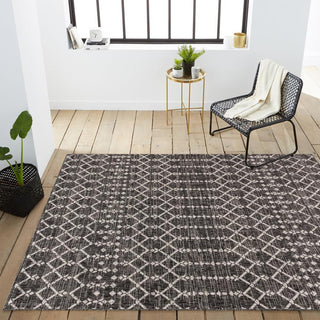 Ourika Moroccan Geometric Textured Weave Indoor/outdoor Area Rug