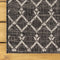 Ourika Moroccan Geometric Textured Weave Indoor/outdoor Round Rug