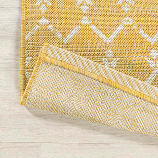 Ourika Moroccan Geometric Textured Weave Indoor/outdoor Area Rug