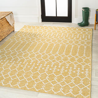 Ourika Moroccan Geometric Textured Weave Indoor/outdoor Area Rug