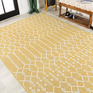 Ourika Moroccan Geometric Textured Weave Indoor/outdoor Area Rug