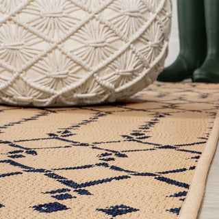 Ourika Moroccan Geometric Textured Weave Indoor/outdoor Area Rug