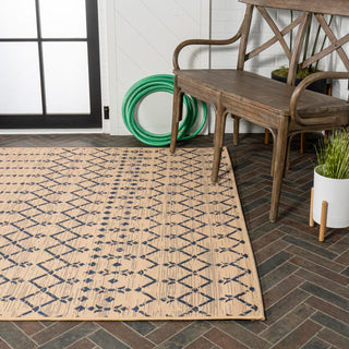 Ourika Moroccan Geometric Textured Weave Indoor/outdoor Area Rug