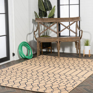 Ourika Moroccan Geometric Textured Weave Indoor/outdoor Area Rug
