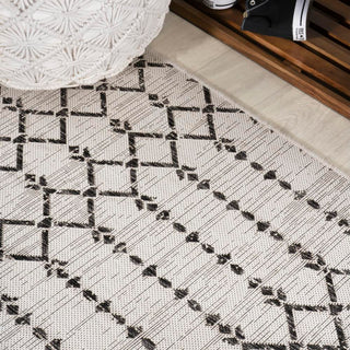 Ourika Moroccan Geometric Textured Weave Indoor/outdoor Area Rug