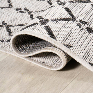 Ourika Moroccan Geometric Textured Weave Indoor/outdoor Area Rug
