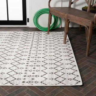 Ourika Moroccan Geometric Textured Weave Indoor/outdoor Area Rug