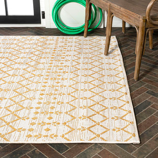 Ourika Moroccan Geometric Textured Weave Indoor/outdoor Area Rug