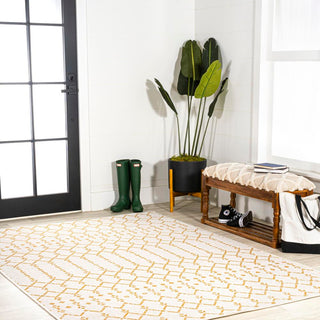 Ourika Moroccan Geometric Textured Weave Indoor/outdoor Area Rug
