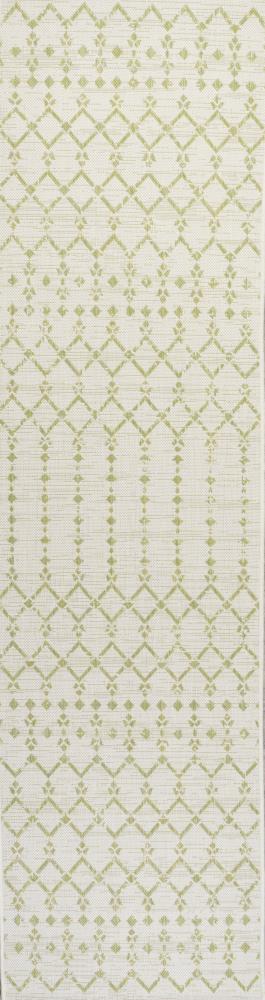 Ourika Moroccan Geometric Textured Weave Indoor/outdoor Runner Rug