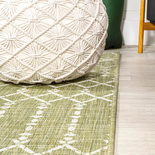 Ourika Moroccan Geometric Textured Weave Indoor/outdoor Runner Rug