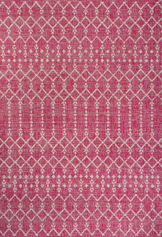 Ourika Moroccan Geometric Textured Weave Indoor/outdoor Rug