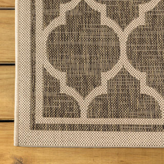 Trebol Moroccan Trellis Textured Weave Indoor/outdoor Area Rug - JONATHAN Y