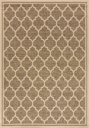 Trebol Moroccan Trellis Textured Weave Indoor/outdoor Area Rug