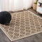 Trebol Moroccan Trellis Textured Weave Indoor/outdoor Square Rug