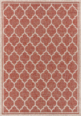 Trebol Moroccan Trellis Textured Weave Indoor/outdoor Area Rug - JONATHAN Y