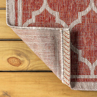 Trebol Moroccan Trellis Textured Weave Indoor/outdoor Square Rug - JONATHAN Y