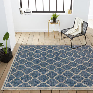 Trebol Moroccan Trellis Textured Weave Indoor/outdoor Area Rug