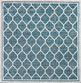 Trebol Moroccan Trellis Textured Weave Indoor/outdoor Square Rug