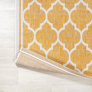 Trebol Moroccan Trellis Textured Weave Indoor/outdoor Area Rug