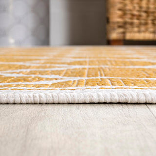 Trebol Moroccan Trellis Textured Weave Indoor/outdoor Area Rug