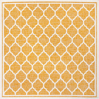 Trebol Moroccan Trellis Textured Weave Indoor/outdoor Square Rug
