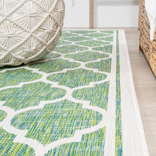 Trebol Moroccan Trellis Textured Weave Indoor/outdoor Area Rug