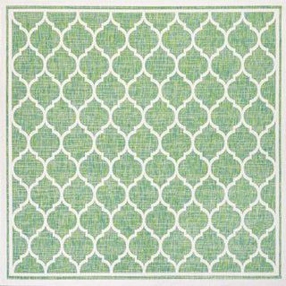 Trebol Moroccan Trellis Textured Weave Indoor/outdoor Square Rug