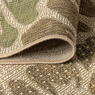 Zinnia Modern Floral Textured Weave Indoor/outdoor Area Rug - JONATHAN Y
