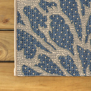 Zinnia Modern Floral Textured Weave Indoor/outdoor Area Rug - JONATHAN Y