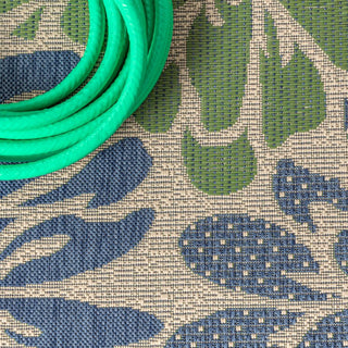 Zinnia Modern Floral Textured Weave Indoor/outdoor Area Rug - JONATHAN Y