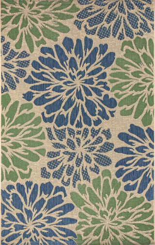 Zinnia Modern Floral Textured Weave Indoor/outdoor Area Rug - JONATHAN Y