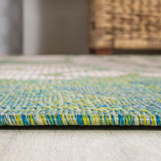 Zinnia Modern Floral Textured Weave Indoor/outdoor Area Rug