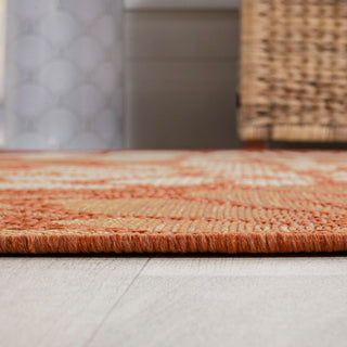 Zinnia Modern Floral Textured Weave Indoor/outdoor Area Rug