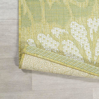 Zinnia Modern Floral Textured Weave Indoor/outdoor Area Rug