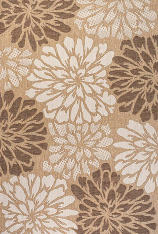 Zinnia Modern Floral Textured Weave Indoor/outdoor Area Rug