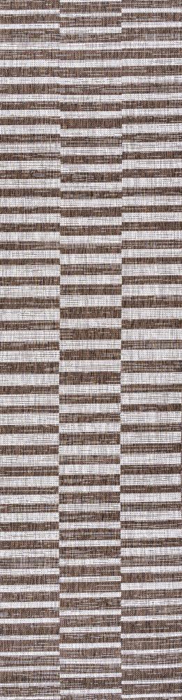 Sukie Modern Offset Stripe Indoor/outdoor Area Rug