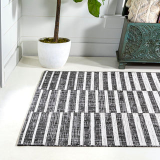 Sukie Modern Offset Stripe Indoor/outdoor Area Rug