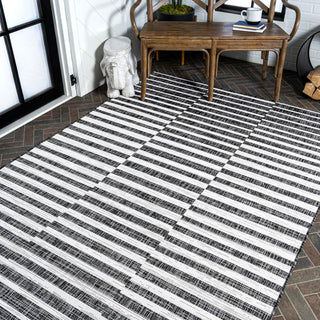 Sukie Modern Offset Stripe Indoor/outdoor Area Rug