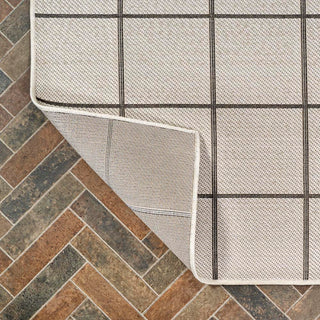 Grid Modern Squares Indoor/outdoor Area Rug - JONATHAN Y