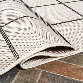 Grid Modern Squares Indoor/outdoor Area Rug - JONATHAN Y