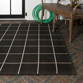 Grid Modern Squares Indoor/outdoor Area Rug - JONATHAN Y
