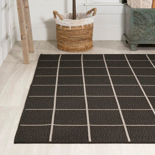 Grid Modern Squares Indoor/outdoor Area Rug - JONATHAN Y