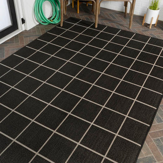 Grid Modern Squares Indoor/outdoor Area Rug