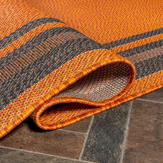 James Modern Border Stripe Indoor/outdoor Area Rug - JONATHAN Y